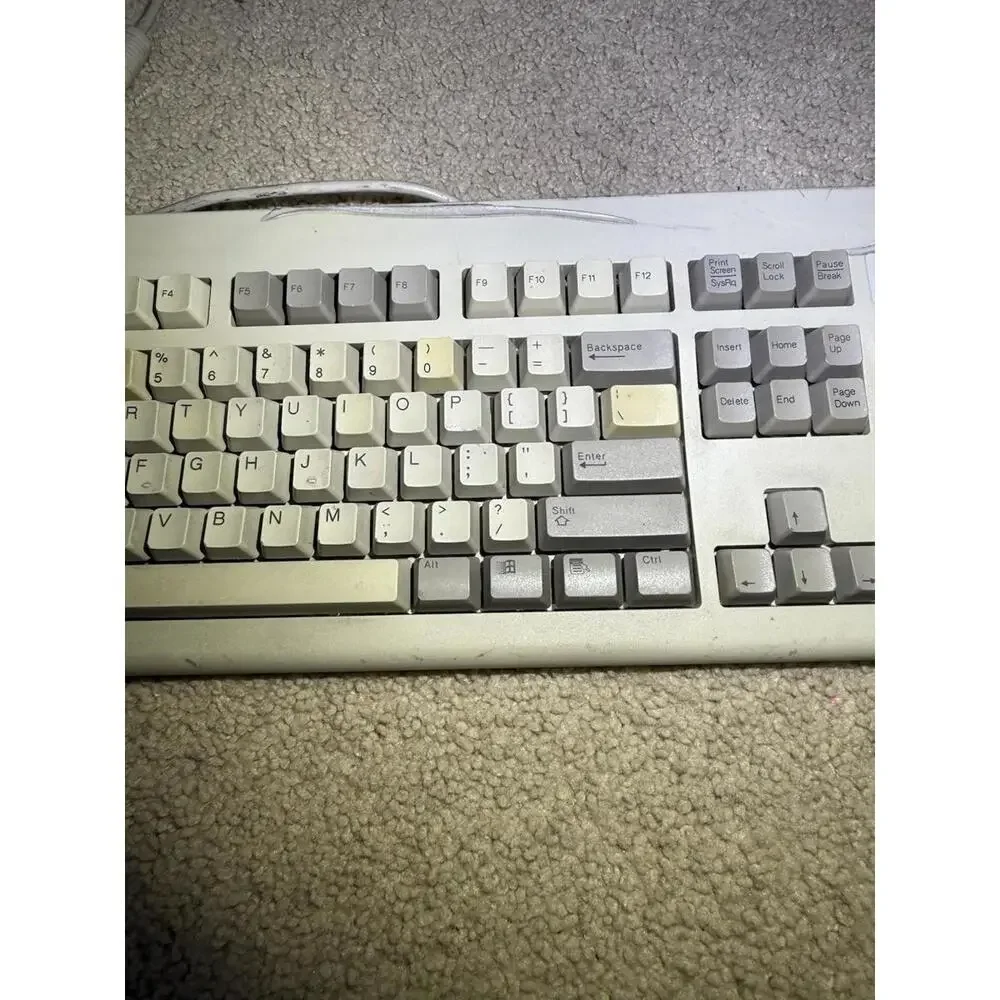 Dell QuietKey SK-1000REW PS/2 Vintage Keyboard Tested - Beige